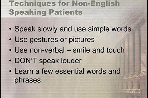 “non-english Speaking Patient Care”