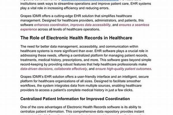 Maximizing Electronic Health Records Effectiveness